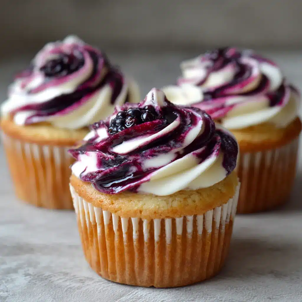 Irresistible Blackberry Swirl Cupcakes A Sweet Delight