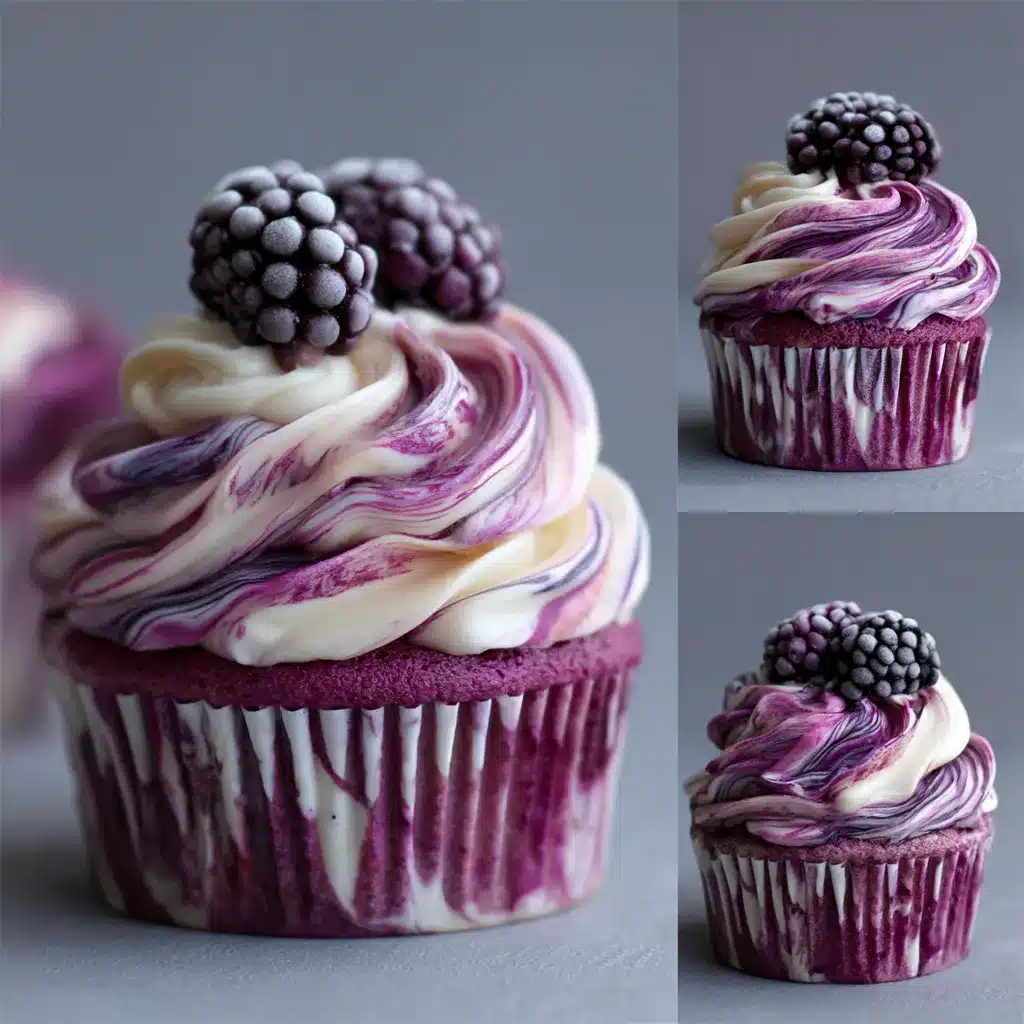 Blackberry Swirl Cupcakes upscaled 68554e739c867