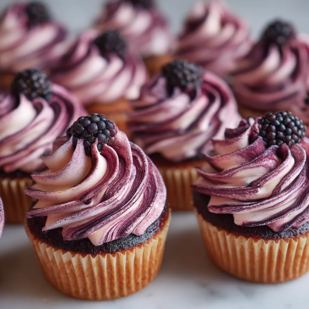 Blackberry Swirl Cupcakes upscaled 68554ee8b7a2b