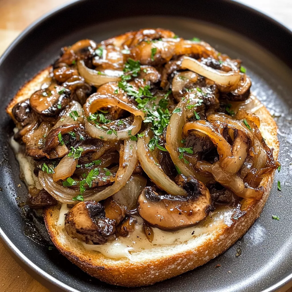 Caramelized Onion & Truffle Mushroom Melt – The Ultimate Gourmet Comfort Food 1 Caramelized Onion Truffle Mushroom Melt