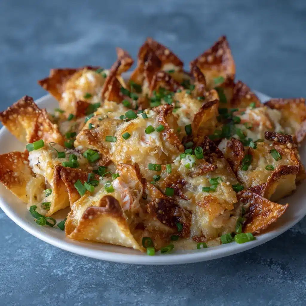 Irresistible Crab Rangoon Wonton Nachos A Crunchy Delight