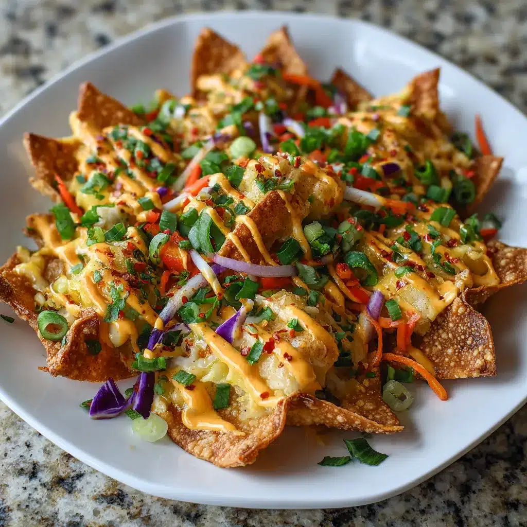 Irresistible Crab Rangoon Wonton Nachos Crunchy Delight