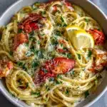 Creamy Lemon Pasta with Lobster