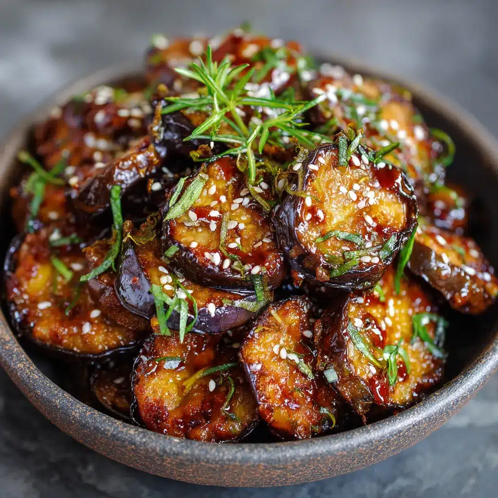 Crispy Roasted Eggplant with Savory Glaze