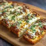 Homemade Cheesy Garlic Bread Sloppy