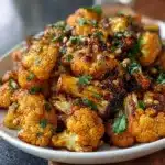 Honey Curry Roasted Cauliflower