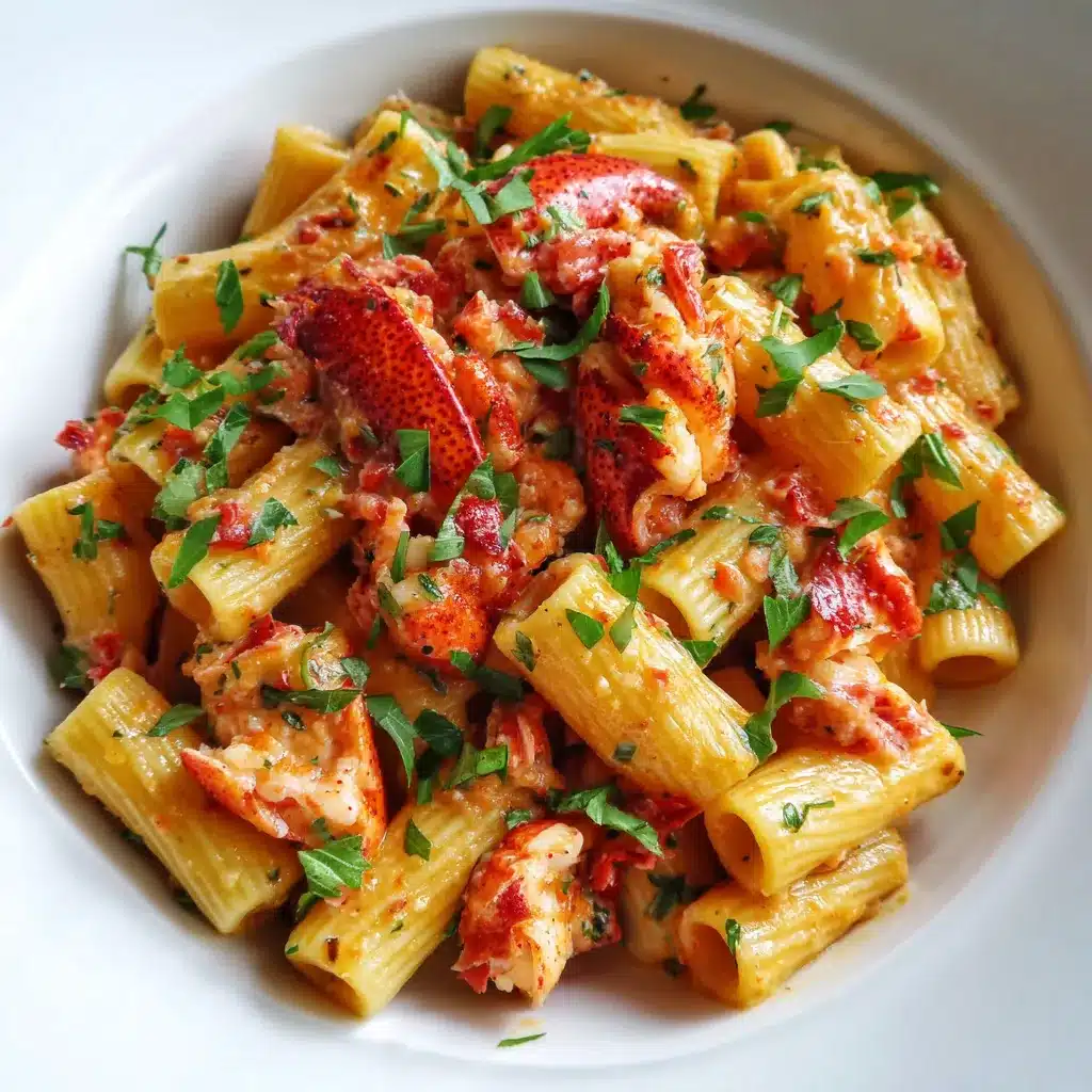 Savory Lobster Prosciutto Pasta in Tomato Basil Sauce