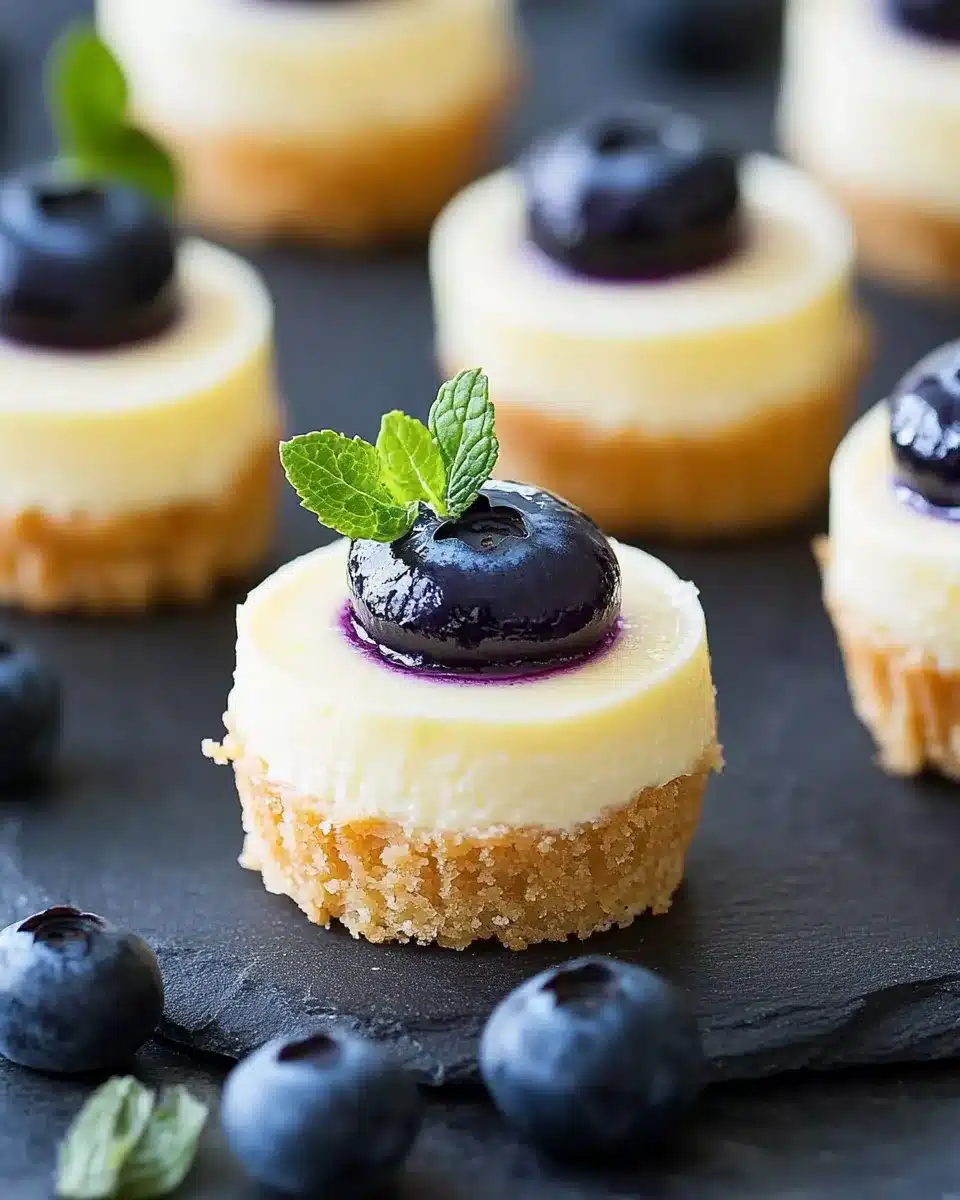 Delightful Mini Lemon Blueberry Cheesecakes Recipe to Brighten Your Day