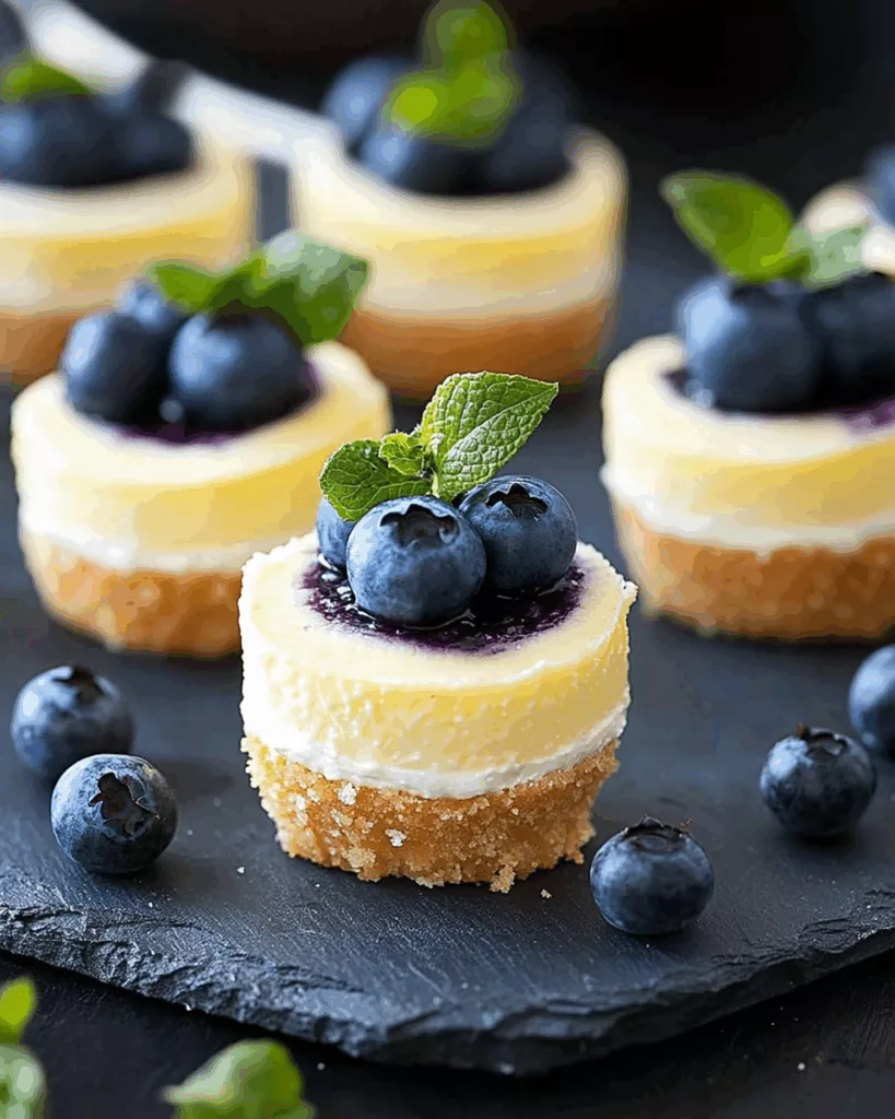 Delightful Mini Lemon Blueberry Cheesecakes Recipe to Brighten Your Day 1 Mini Lemon Blueberry Cheesecakes2