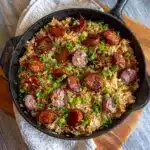 One-Skillet Cajun Honey Garlic Sausage & Rice