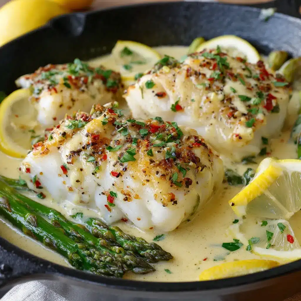 Irresistible Baked Cod in Creamy Coconut Lemon Sauce Recipe