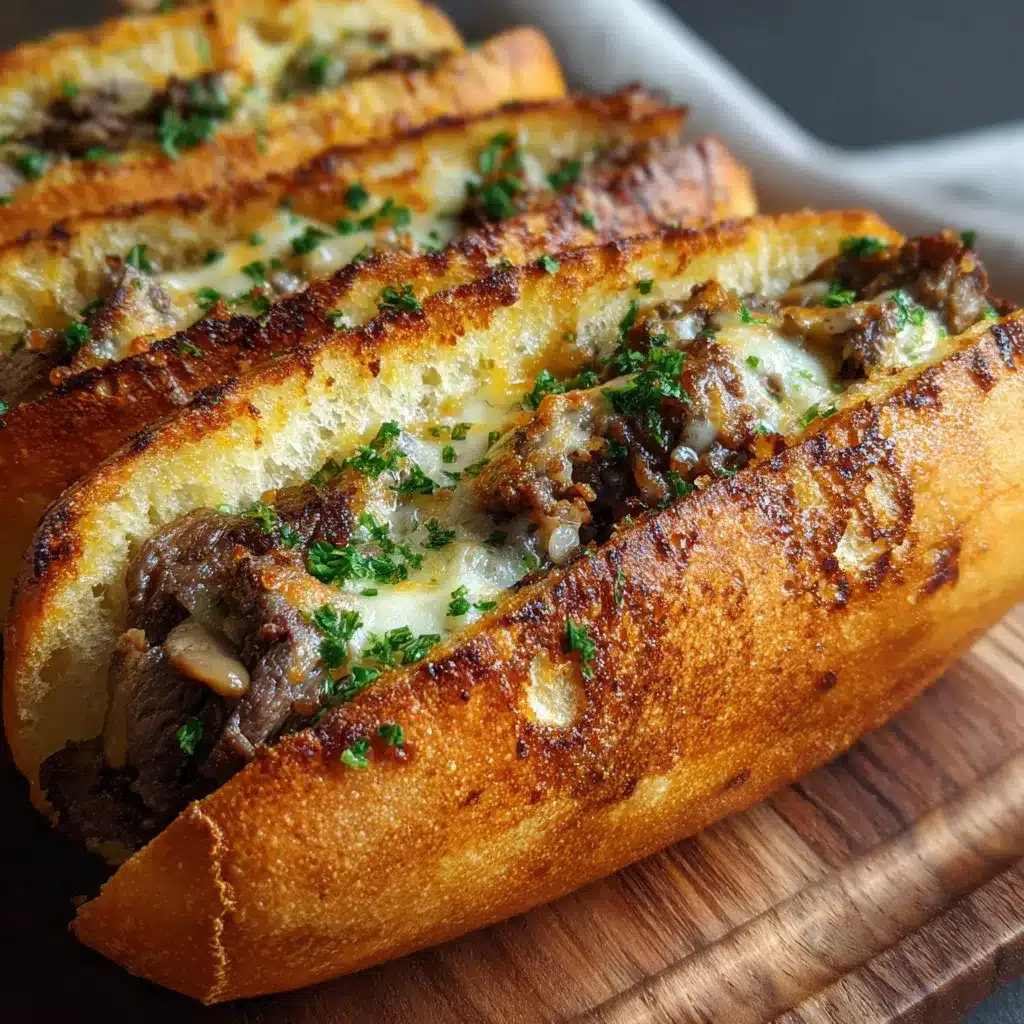 Cheesesteak Stuffed Garlic Bread upscaled 686bc2b9ea658