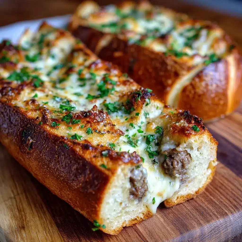 Cheesesteak Stuffed Garlic Bread upscaled 686bc33147048