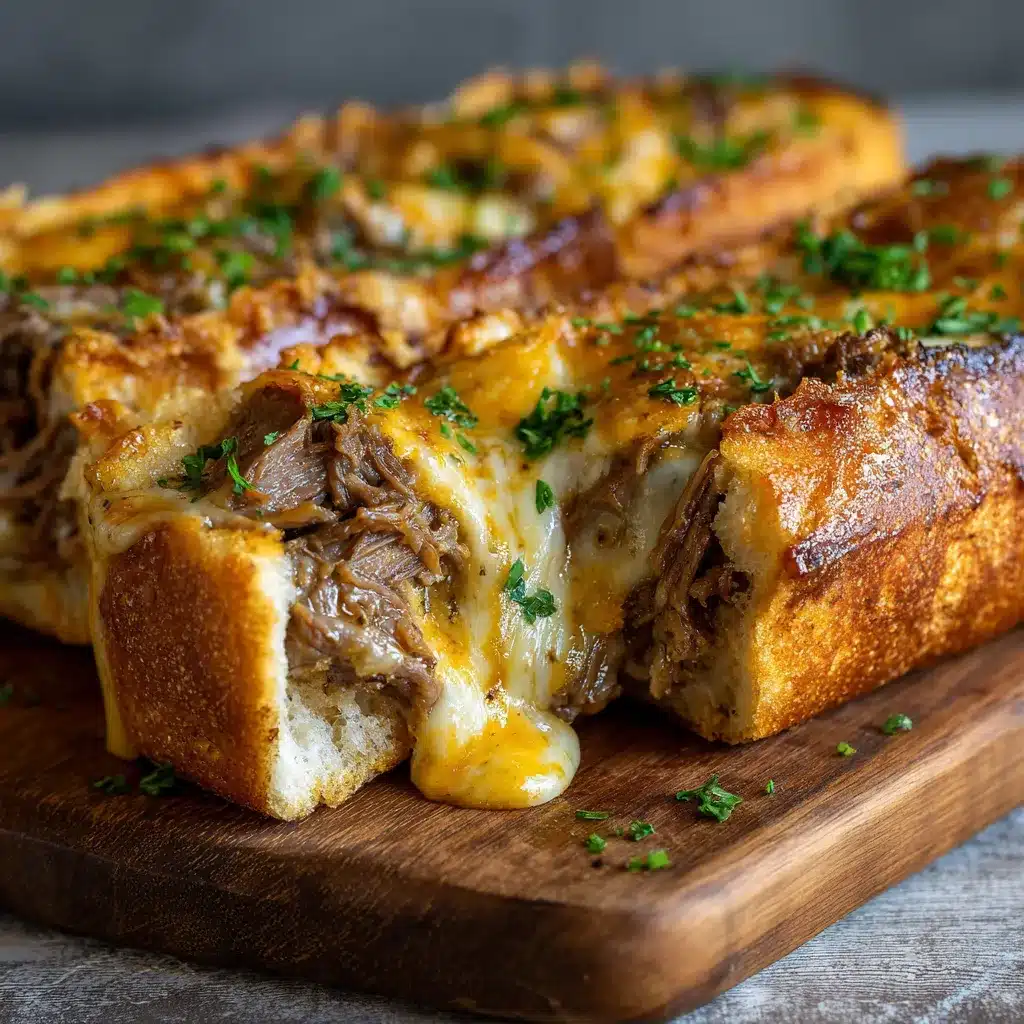 Cheesesteak Stuffed Garlic Bread upscaled 686bc3a9d759d
