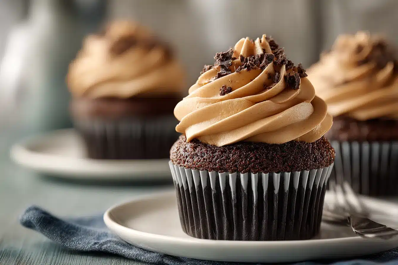 Irresistible Chocolate Cupcakes with Dreamy Coffee Cream Filling