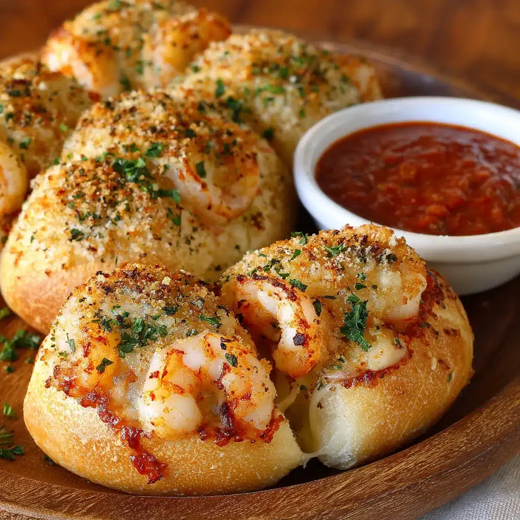 Crabby Shrimp Stuffed Garlic Bread upscaled 6870e91529b49