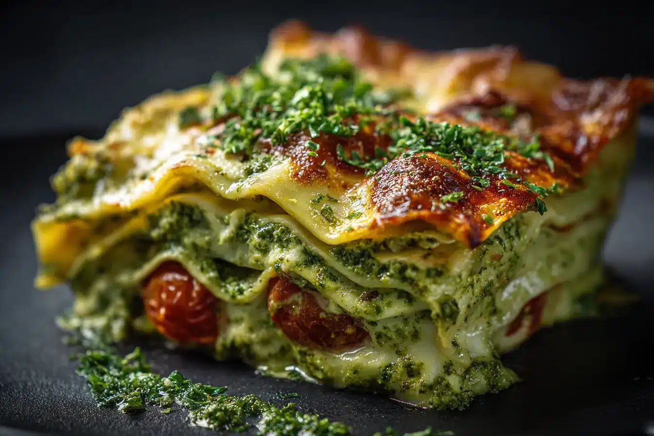 Irresistible Creamy Pesto Lasagna A Delicious Recipe Delight
