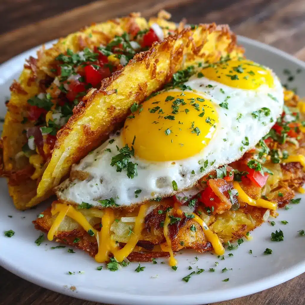 Crispy Potato Egg Cheese Taco Irresistibly Delicious Bite