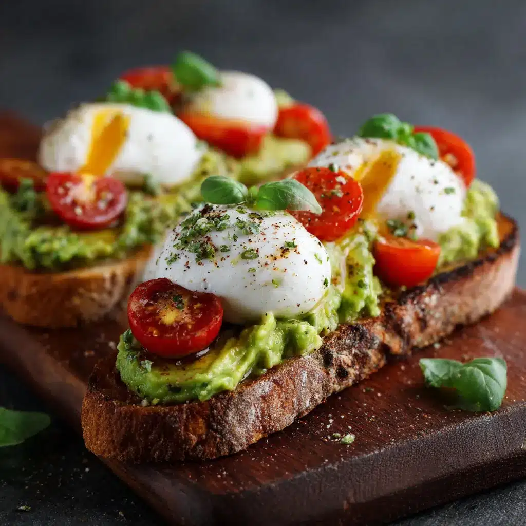 Exquisite AvocadoBurrataBruschetta Fresh Flavorful Delight