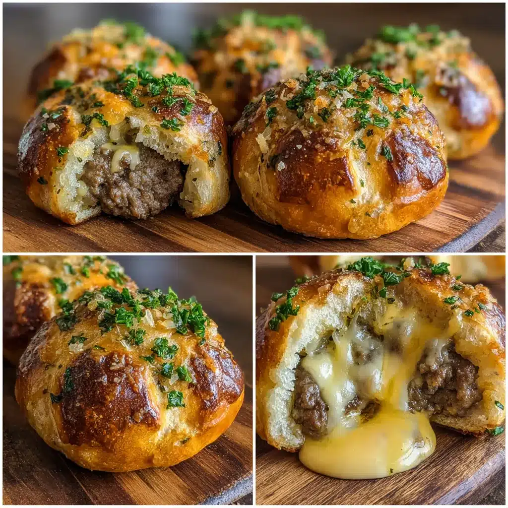 Savory Garlic Parmesan Cheeseburger Bombs Irresistible Treats