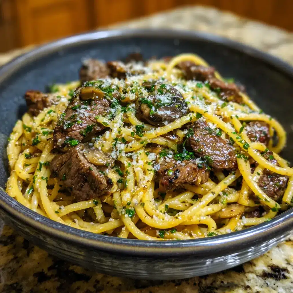 Savory Garlic Steak Pasta A FlavorPacked Delight Recipe