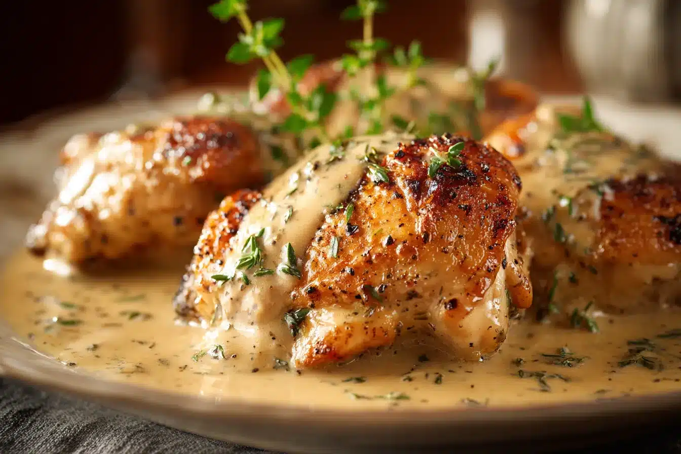 Indulge in Irish Chicken in Savory Whiskey Cream Sauce