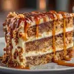 Irresistible Caramel Toffee Crunch Cake Recipe Delight