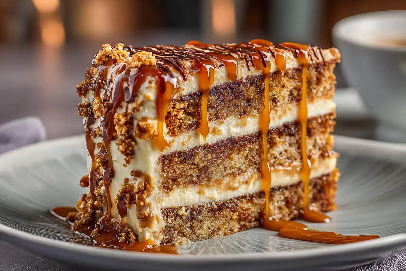 Irresistible Caramel Toffee Crunch Cake Recipe A Delight