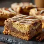 Irresistible Cinnamon Roll Blondies