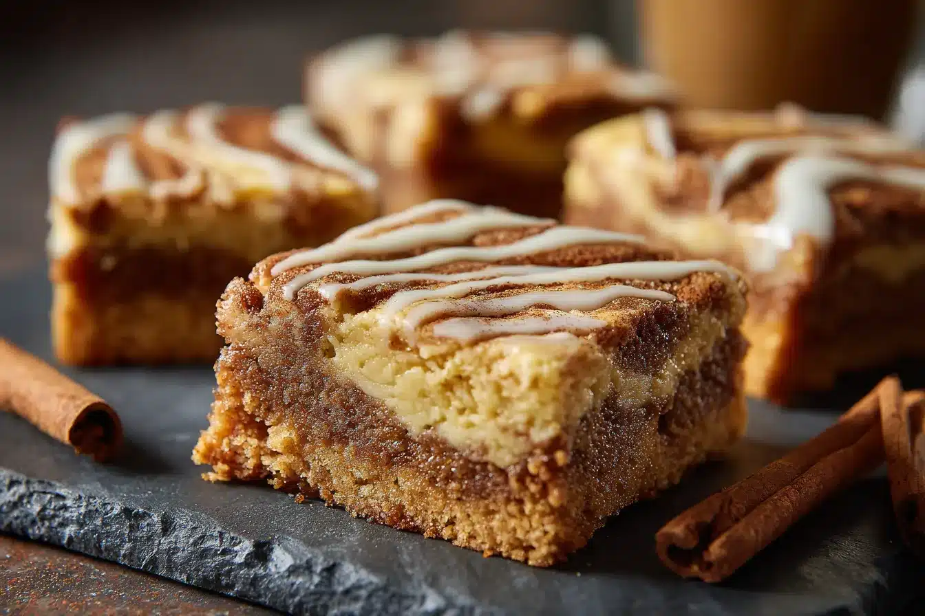 Irresistible Cinnamon Roll Blondies Recipe Decadent Easy