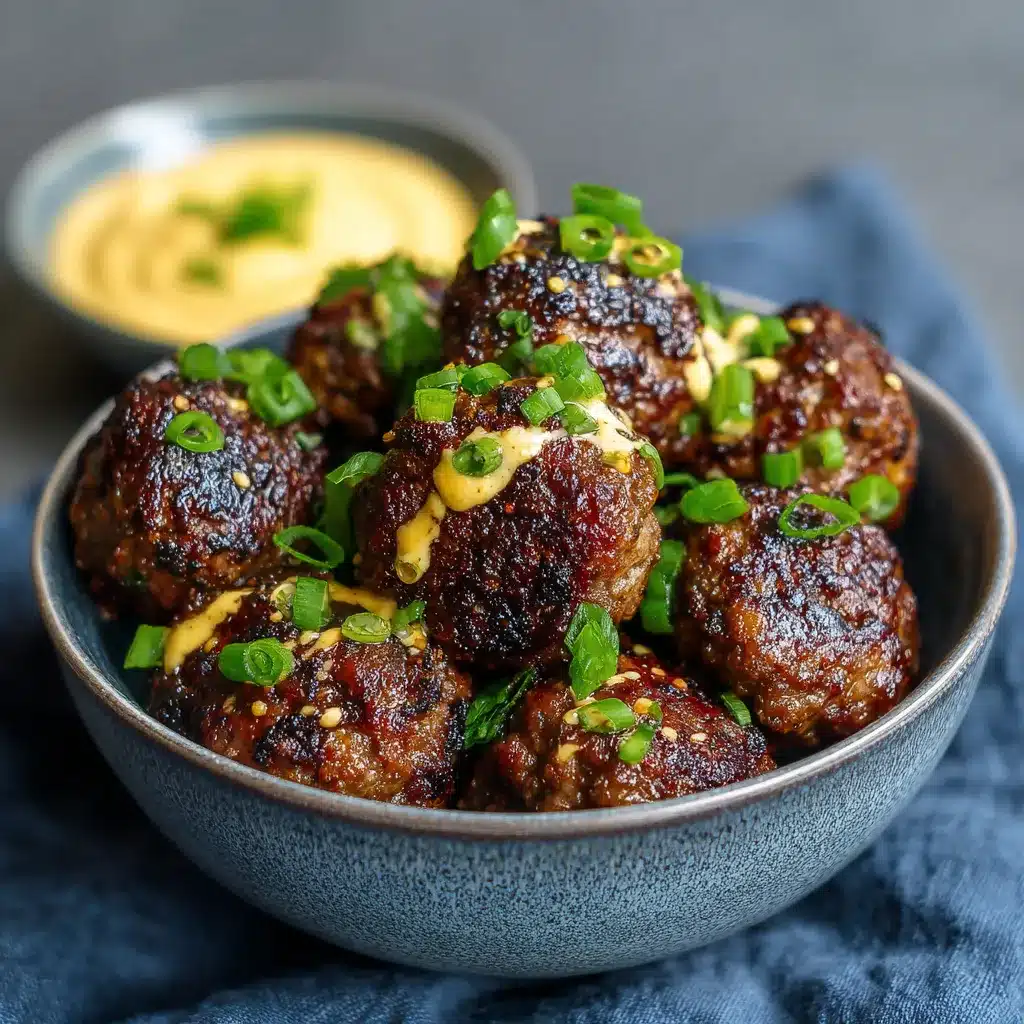 Irresistible Korean BBQ Meatballs with Spicy Mayo Dip Recipe