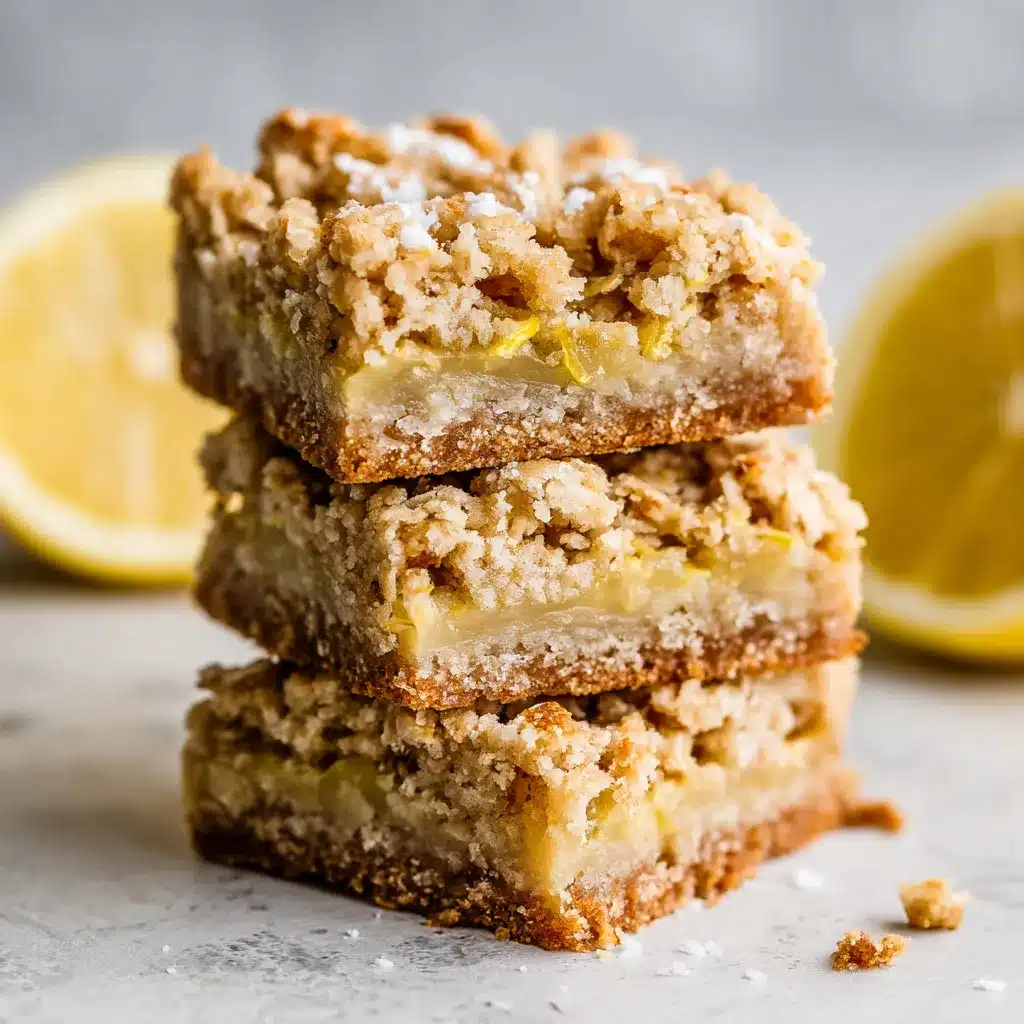 Zesty Lemon Oatmeal Crumble Bars Irresistibly Delicious Treats