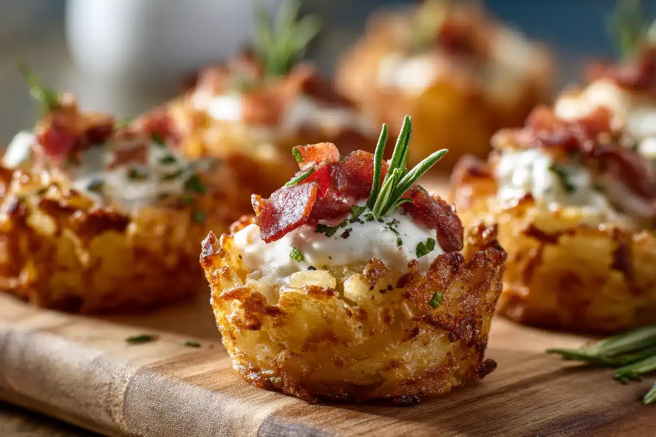 Irresistible Loaded Hashbrown Bites Snack Your Heart Out