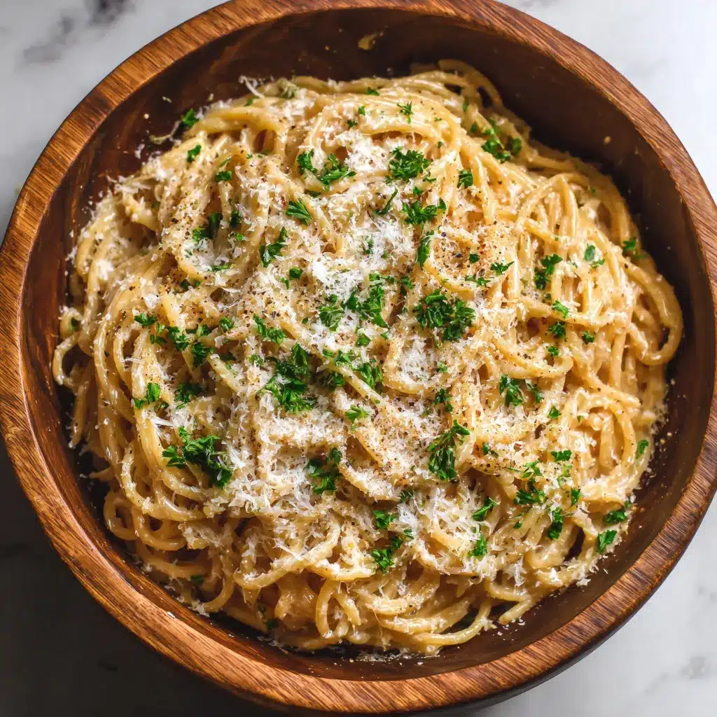 Irresistible OnePot Garlic Parmesan Pasta Quick Easy Recipe