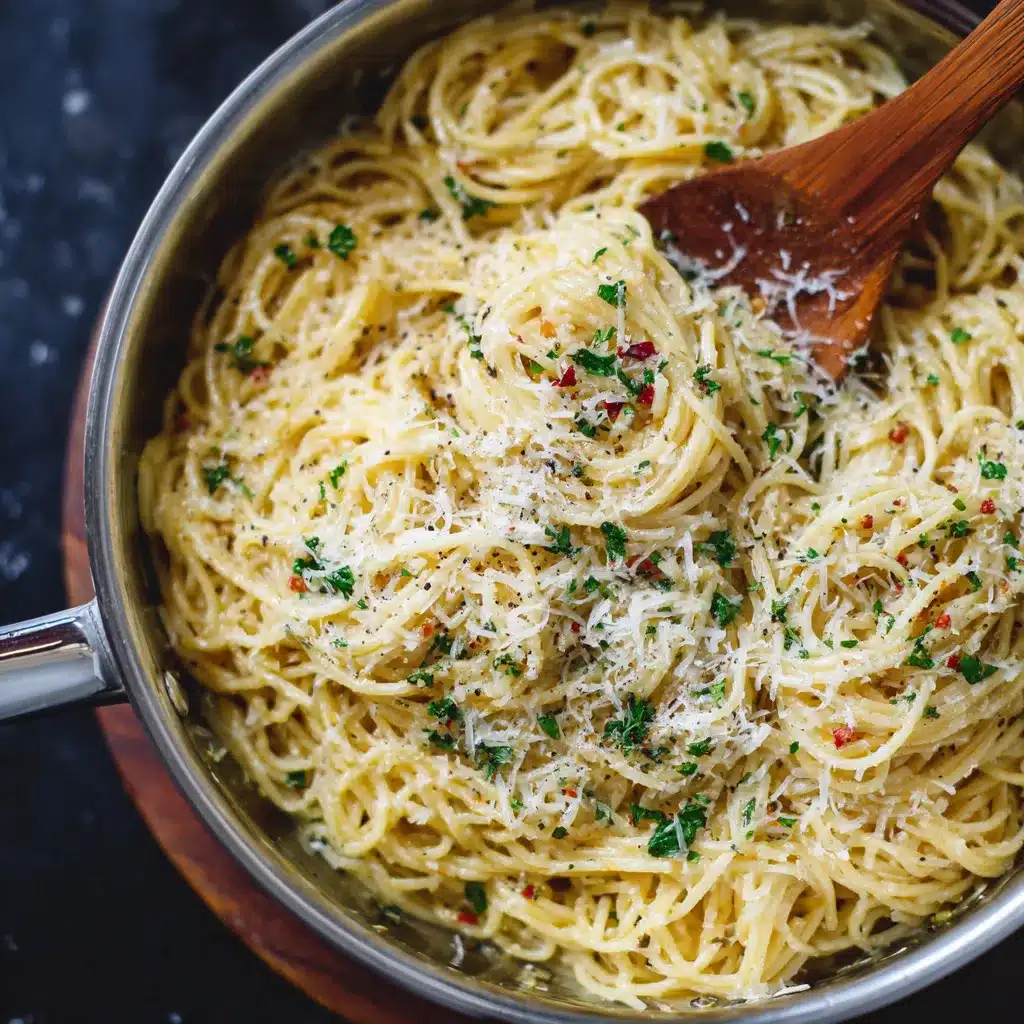Irresistible OnePot Garlic Parmesan Pasta Quick Easy Recipe 2 One Pot Garlic Parmesan Pasta upscaled 68650bd07eb15