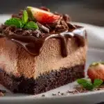 Triple Chocolate Mousse Cake