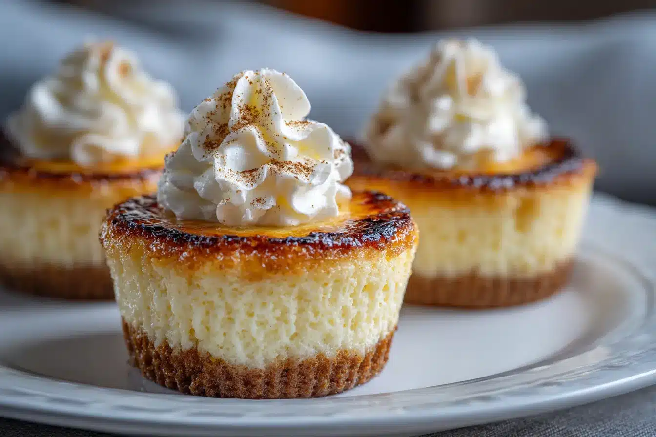 Indulgent Vanilla Bean Crme Brle Cheesecake Cupcakes