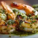 healthy chimichurri shrimp