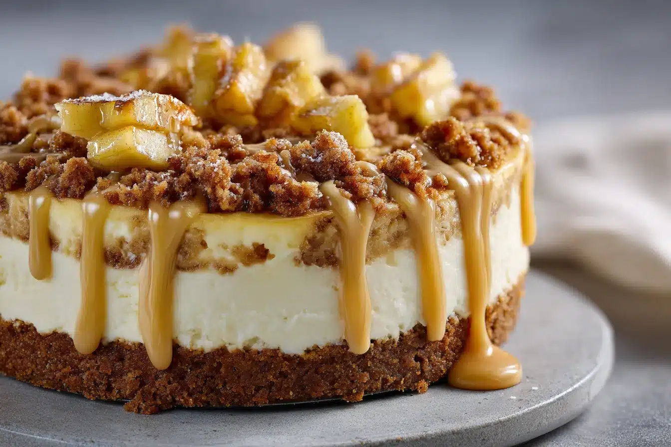 Apple Crisp Cheesecake upscaled 689014d6a121e