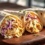 BBQ Chicken Coleslaw Wraps
