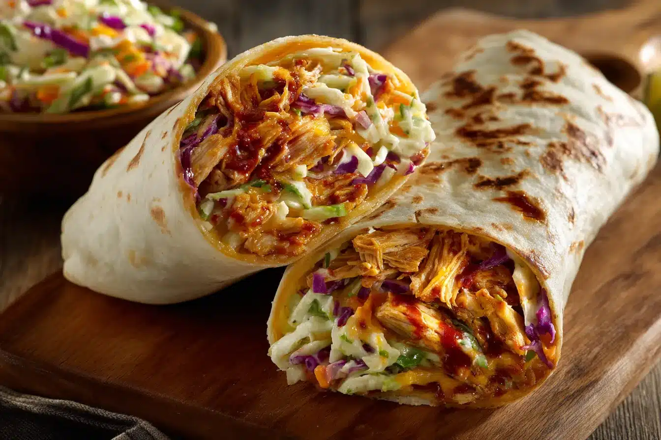 BBQ Chicken Coleslaw Wraps upscaled 6892b84ecaf3c