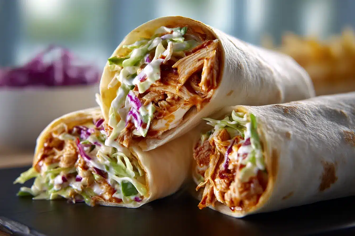 BBQ Chicken Coleslaw Wraps upscaled 6892b93ecdc10