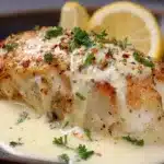 Baked Cod in Coconut Lemon Cream Sauce