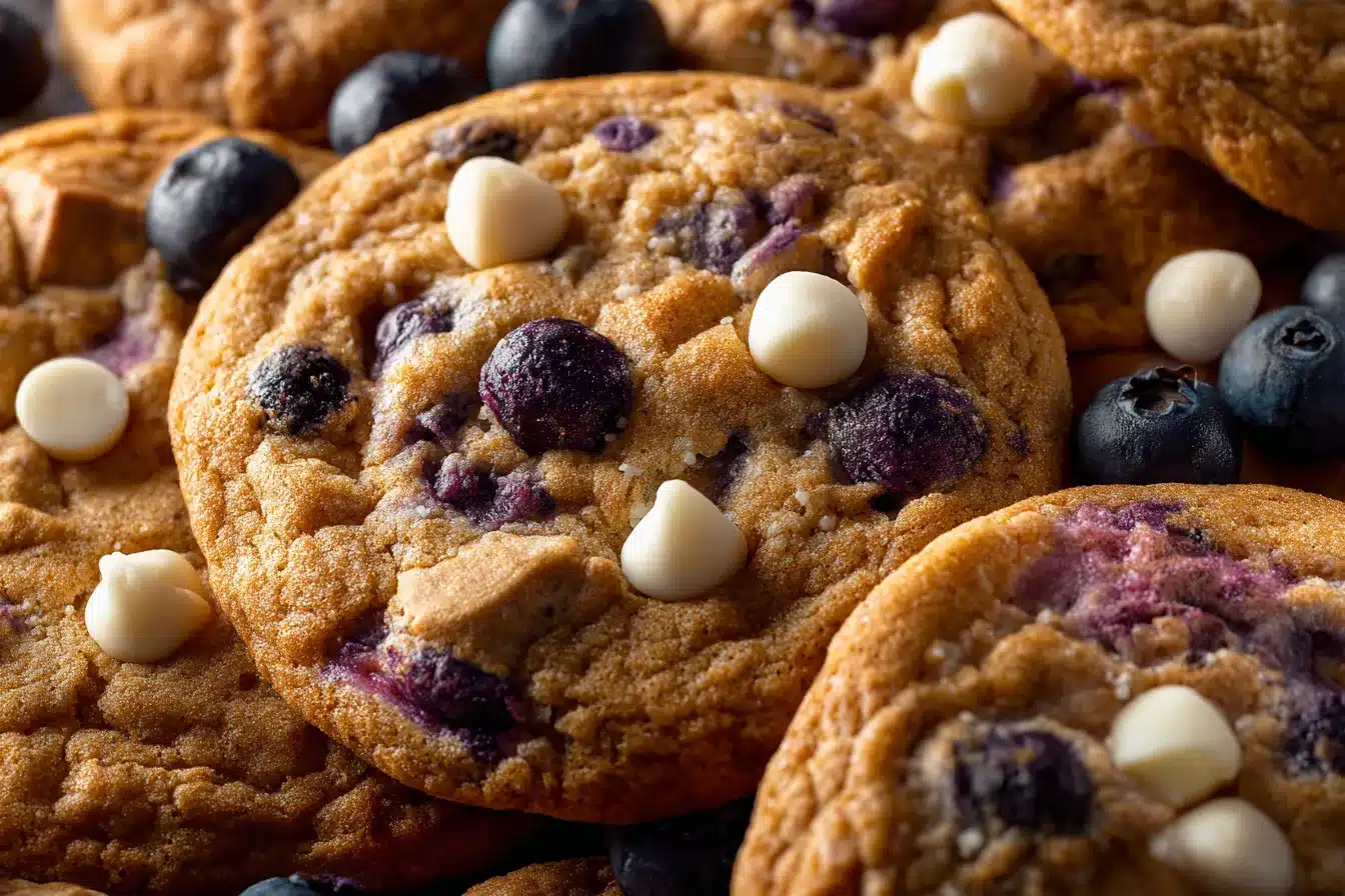 Bakery-Style Blueberry White Chocolate Chip Cookies