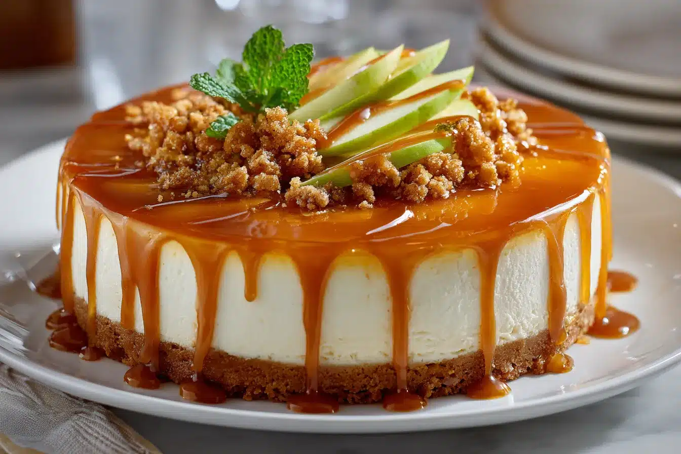 Indulge in the Best Luxurious Caramel Apple Cheesecake Recipe