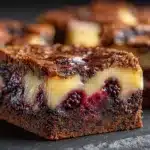 Blackberry Cream Cheese Brownies