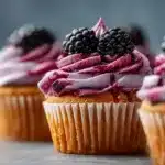 Blackberry Swirl Cupcakes
