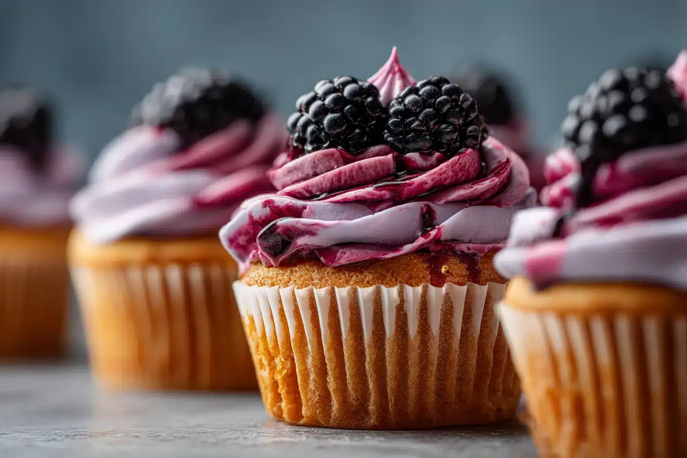 Irresistible Blackberry Swirl Cupcakes for Dessert Lovers