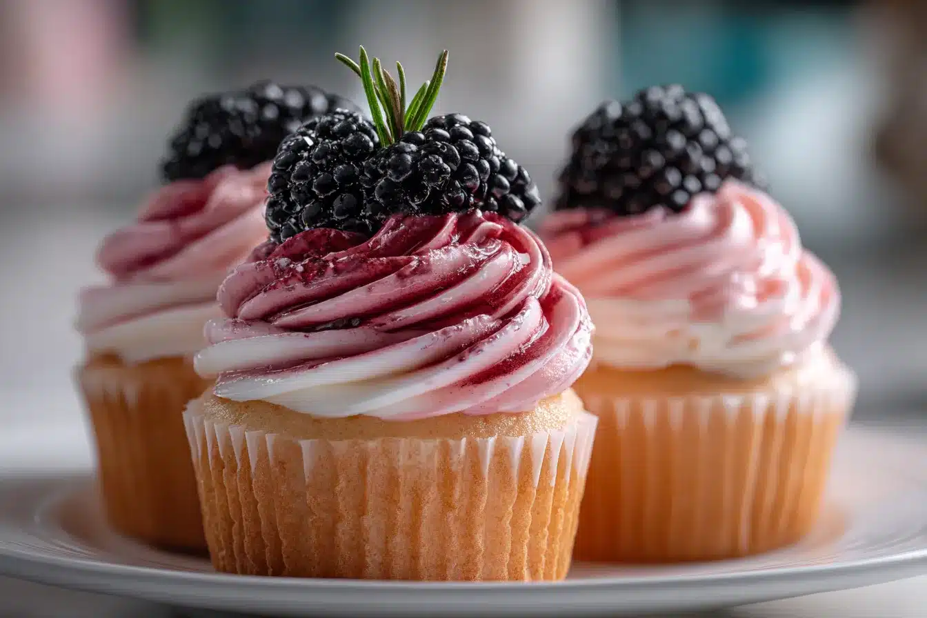 Blackberry Swirl Cupcakes upscaled 68981ae6bca46