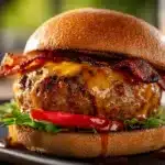 Bourbon BBQ Bacon Cheeseburger Meatball